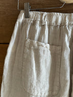Pantaloni Stella lino beige _MI.LE: for soku