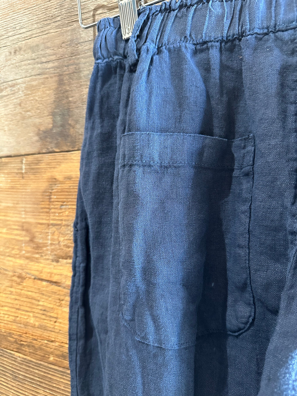 Pantaloni Stella Lino Blu _ MI.LE. for soku