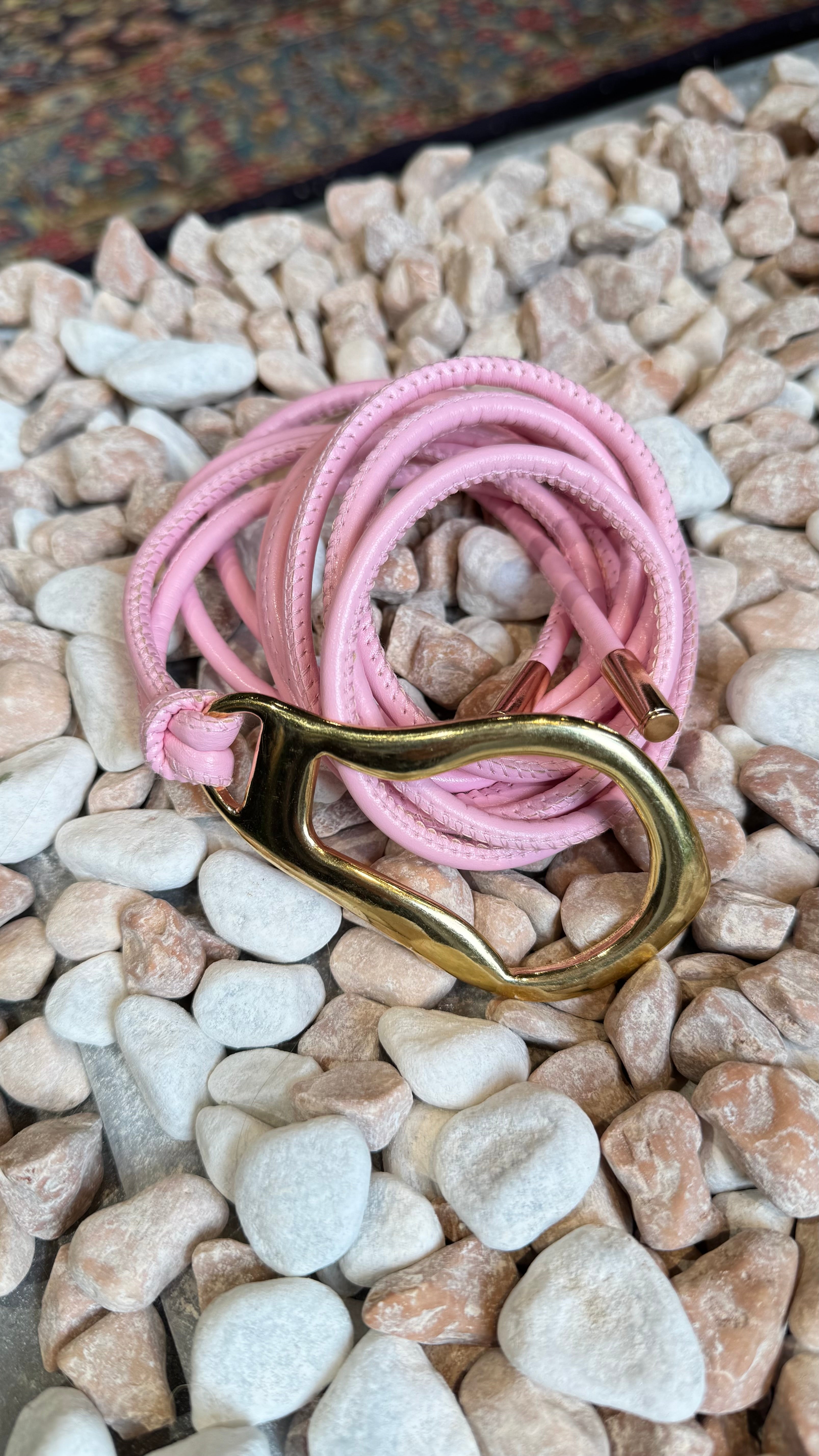Cintura Sottile Annodata Rosa _ Soku