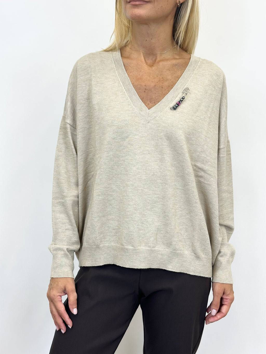 Maglia Scollo a V Corda _ Ottod'Ame