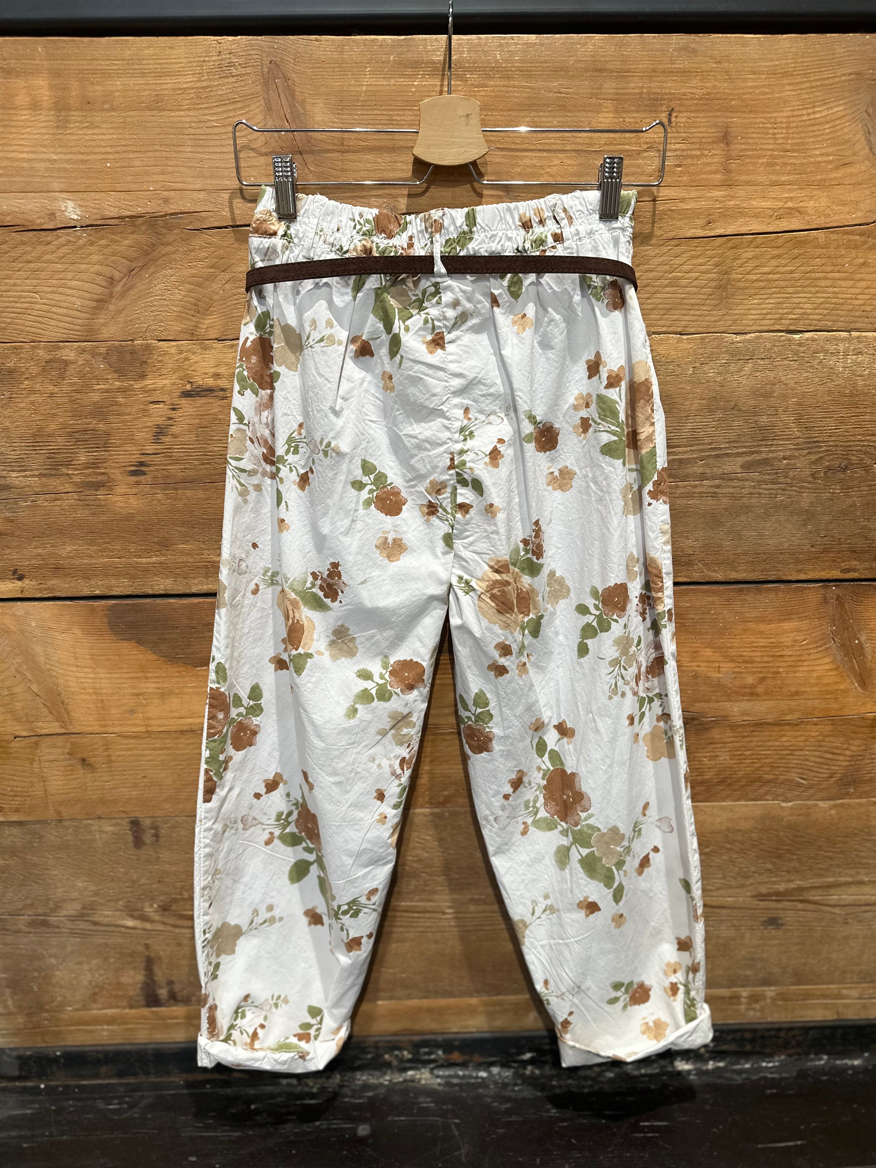 Pantaloni Fiori Cuoio _ Mi.LE. for soku