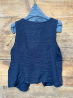 Gilet Lino Blu _ Mi.LE. for soku