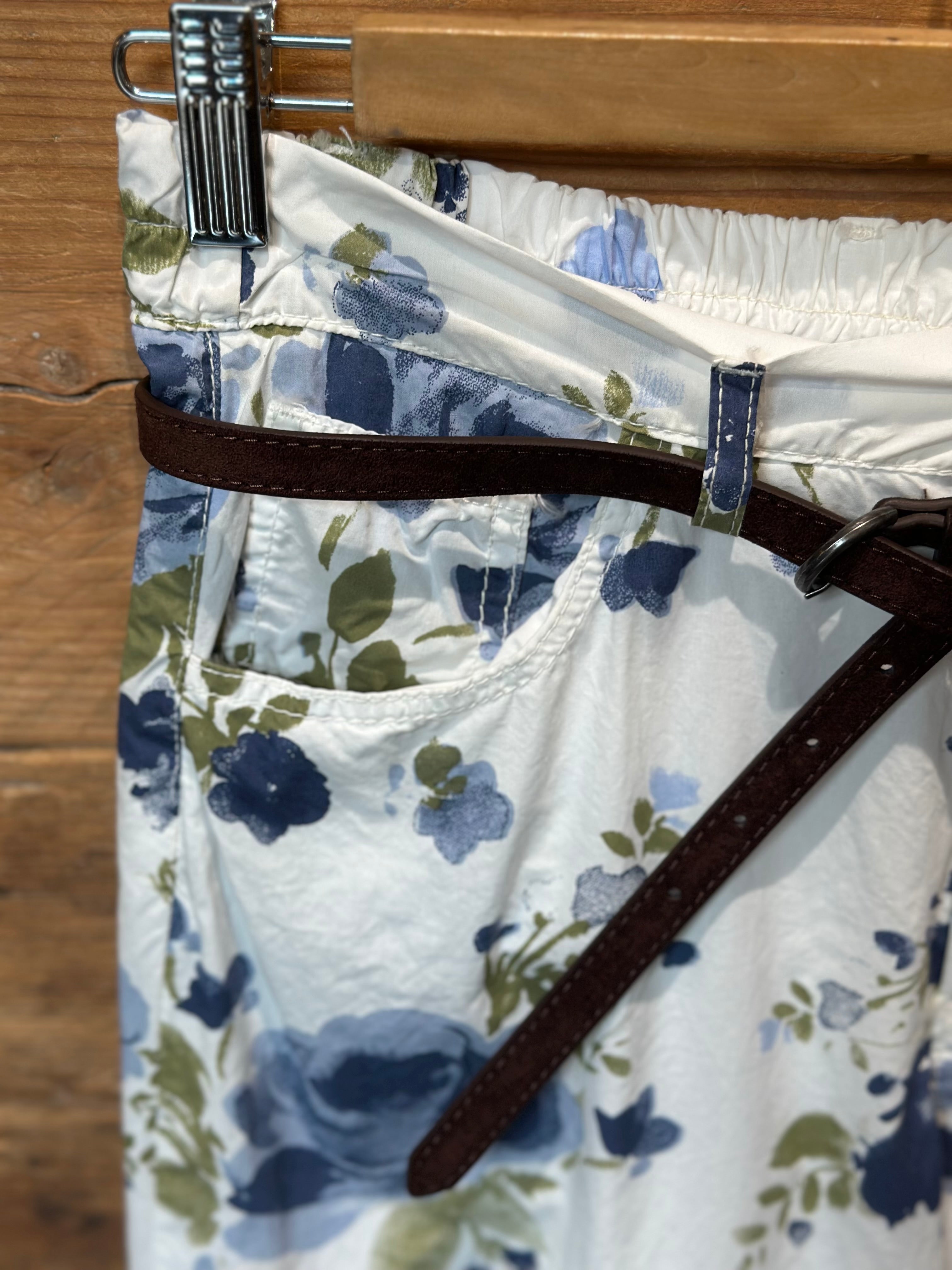 Pantaloni Fiori Blu _ MI.LE. for soku