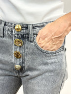 Jeans Zoe Bottoni Gioiello _ Vicolo