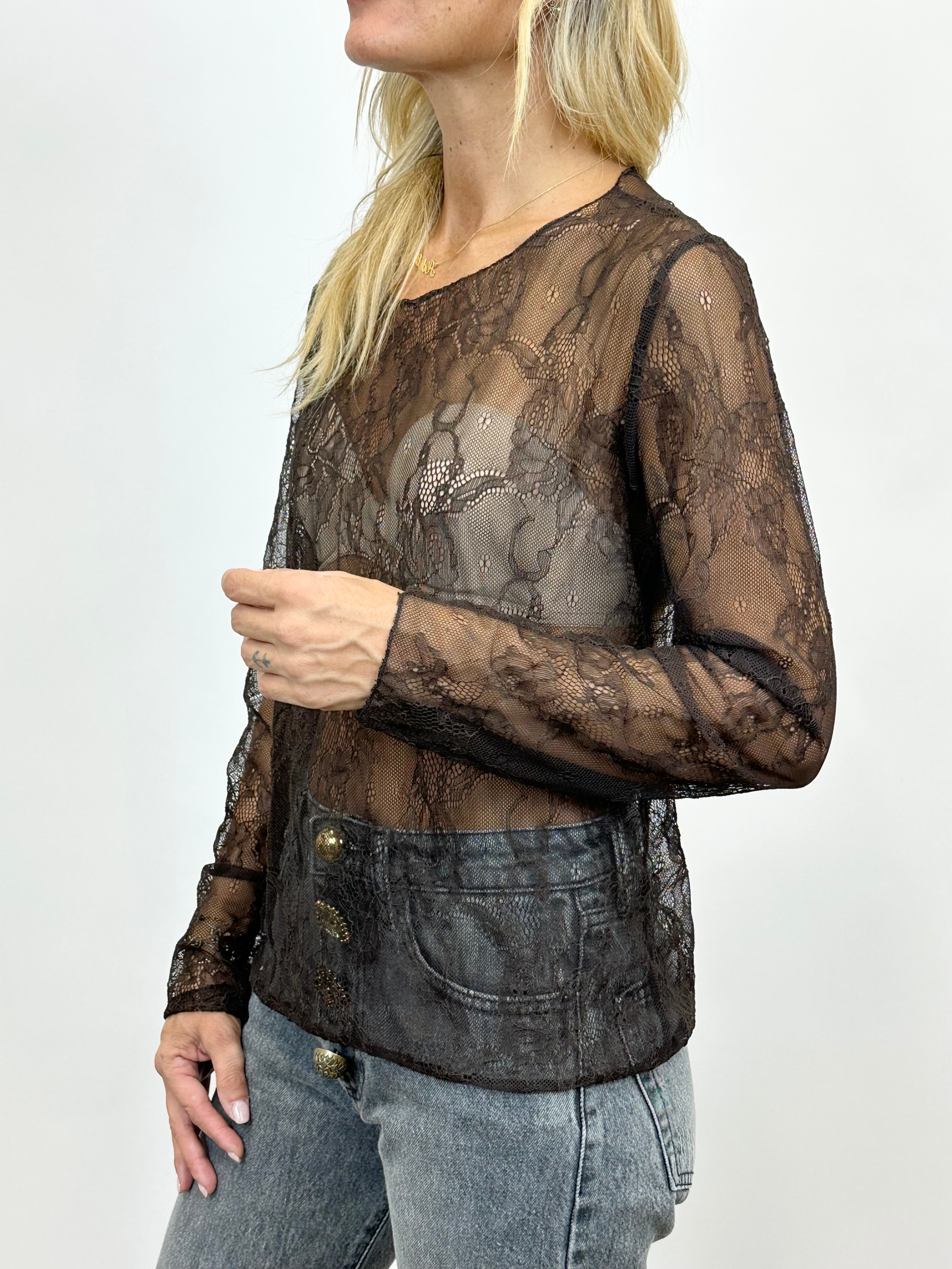 Maglia Pizzo Cioccolato _ MI.LE.for soku