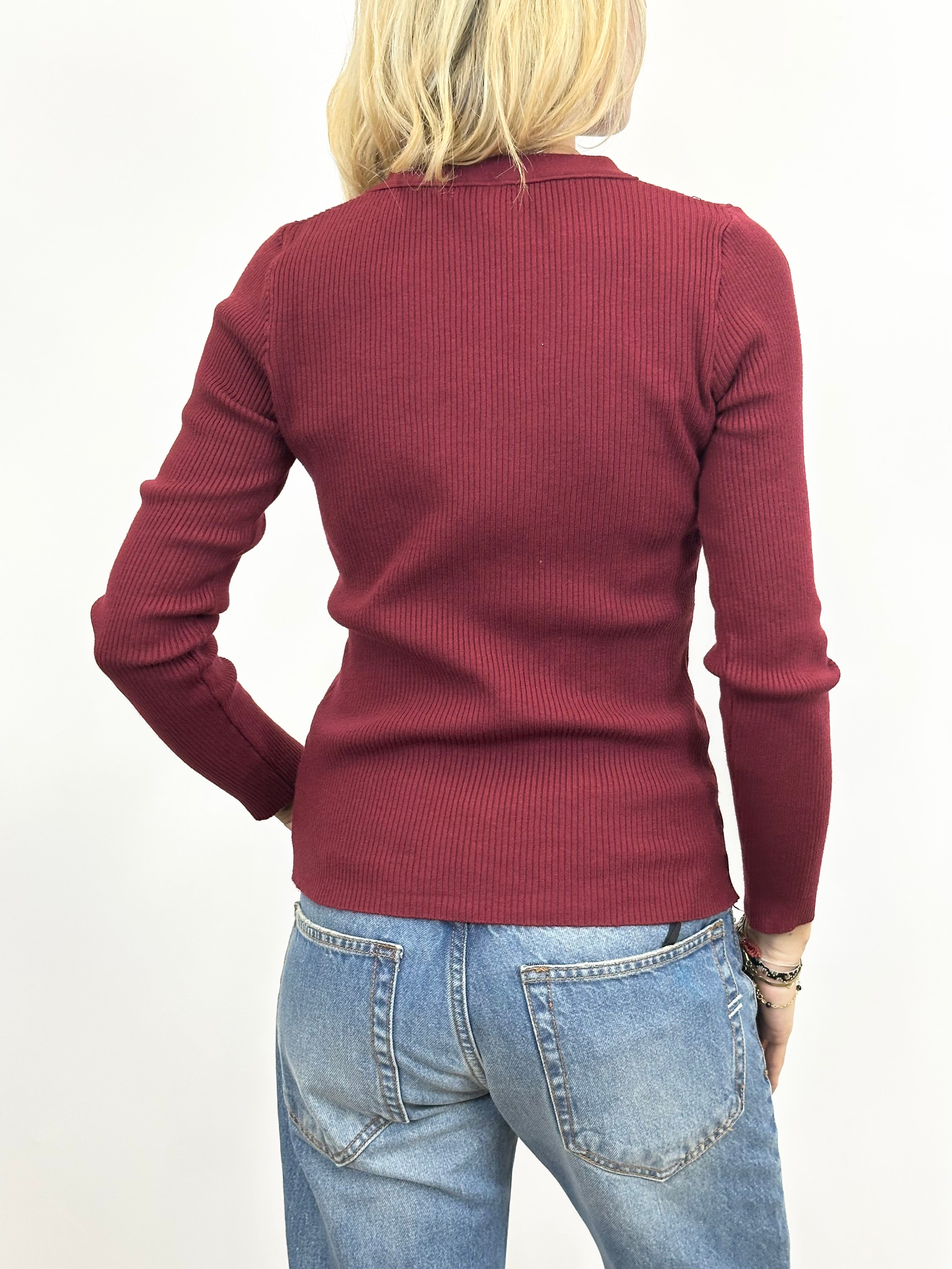Maglia Costine Bordeaux _ MI.LE.for soku