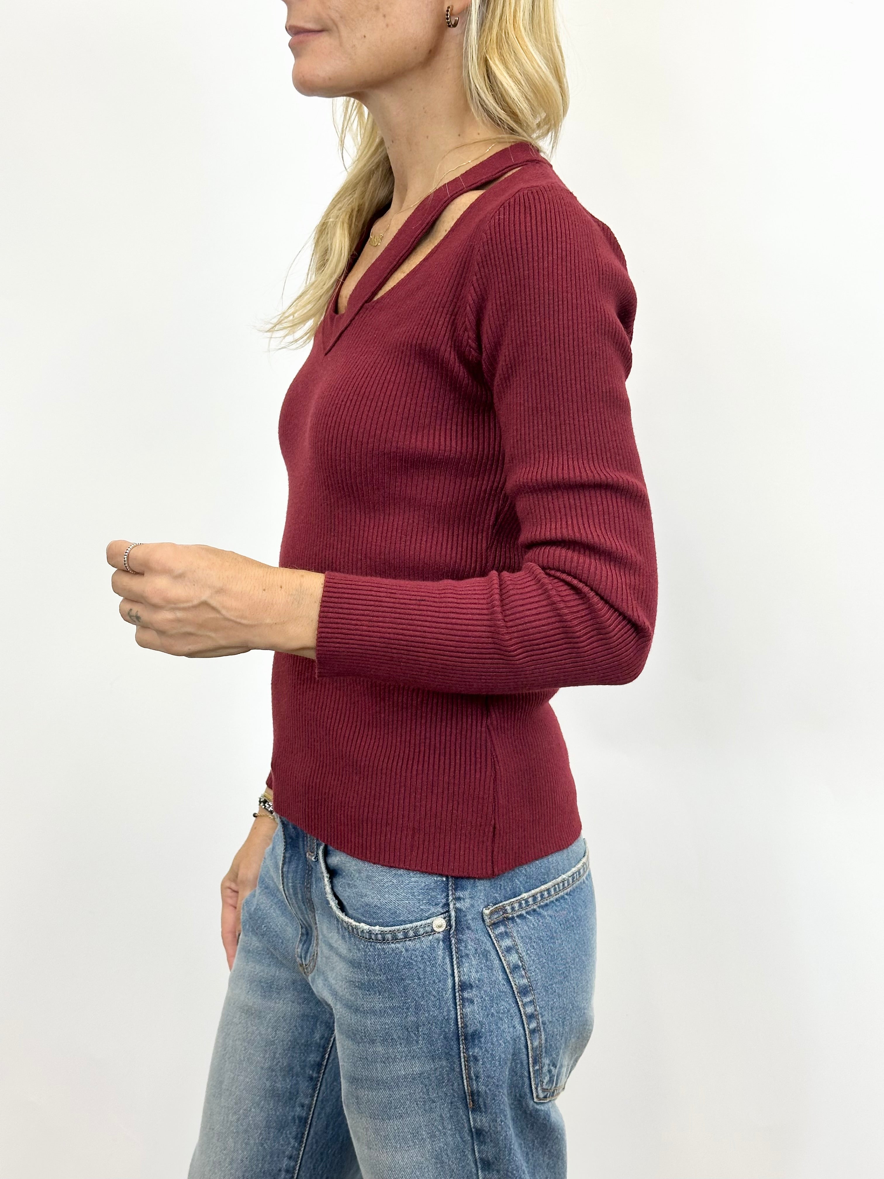 Maglia Costine Bordeaux _ MI.LE.for soku