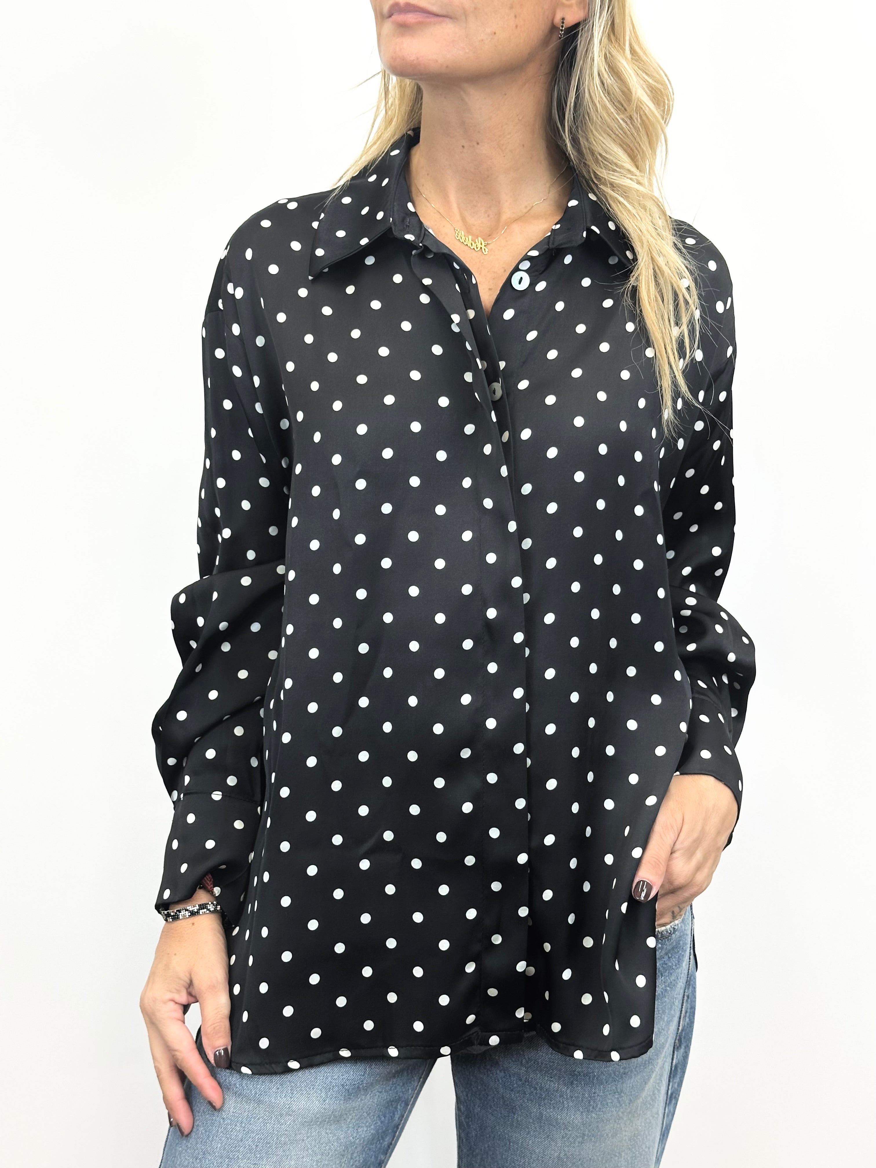 Camicia Pois Nero _ MI.LE. for soku