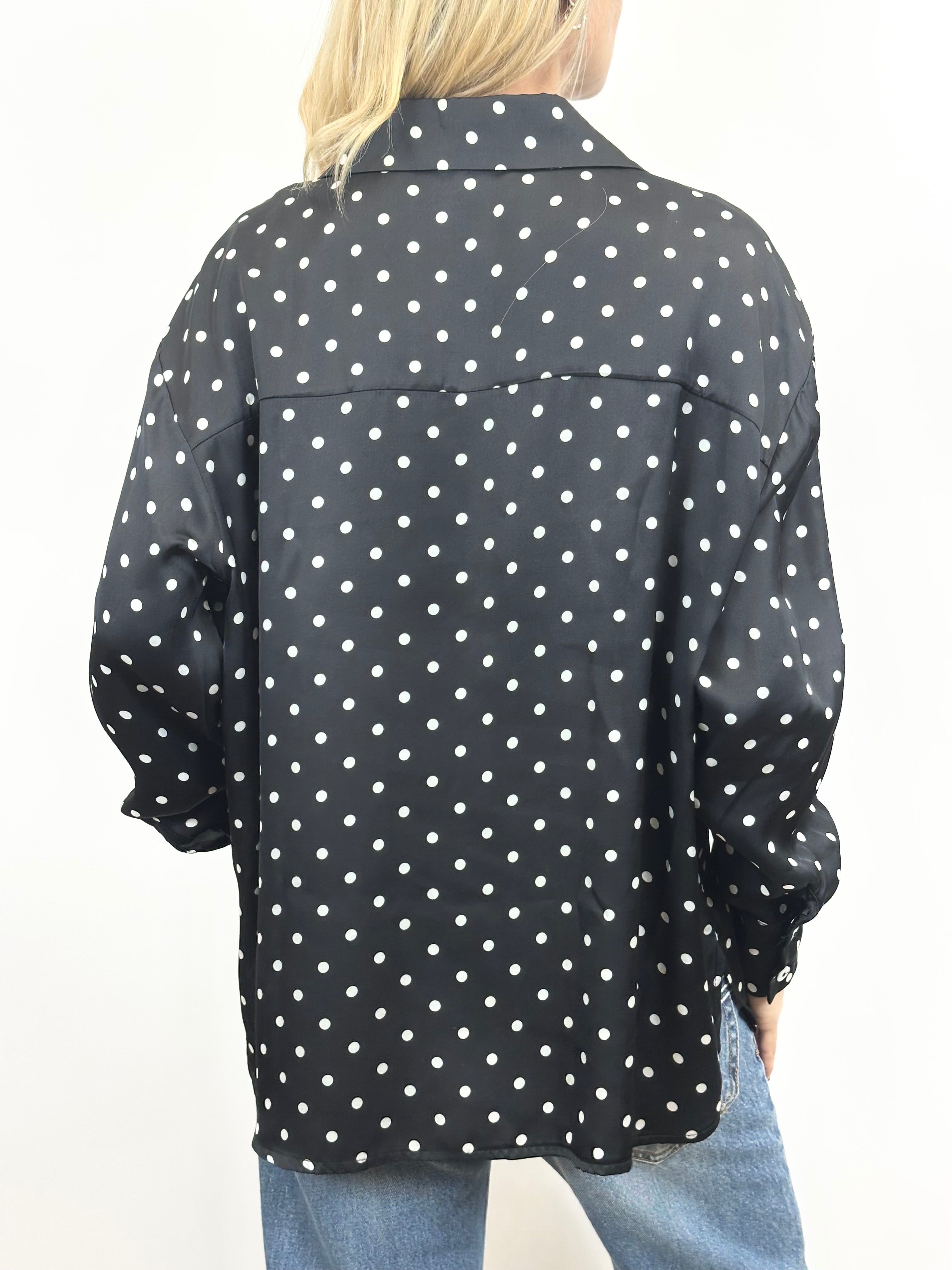 Camicia Pois Nero _ MI.LE. for soku