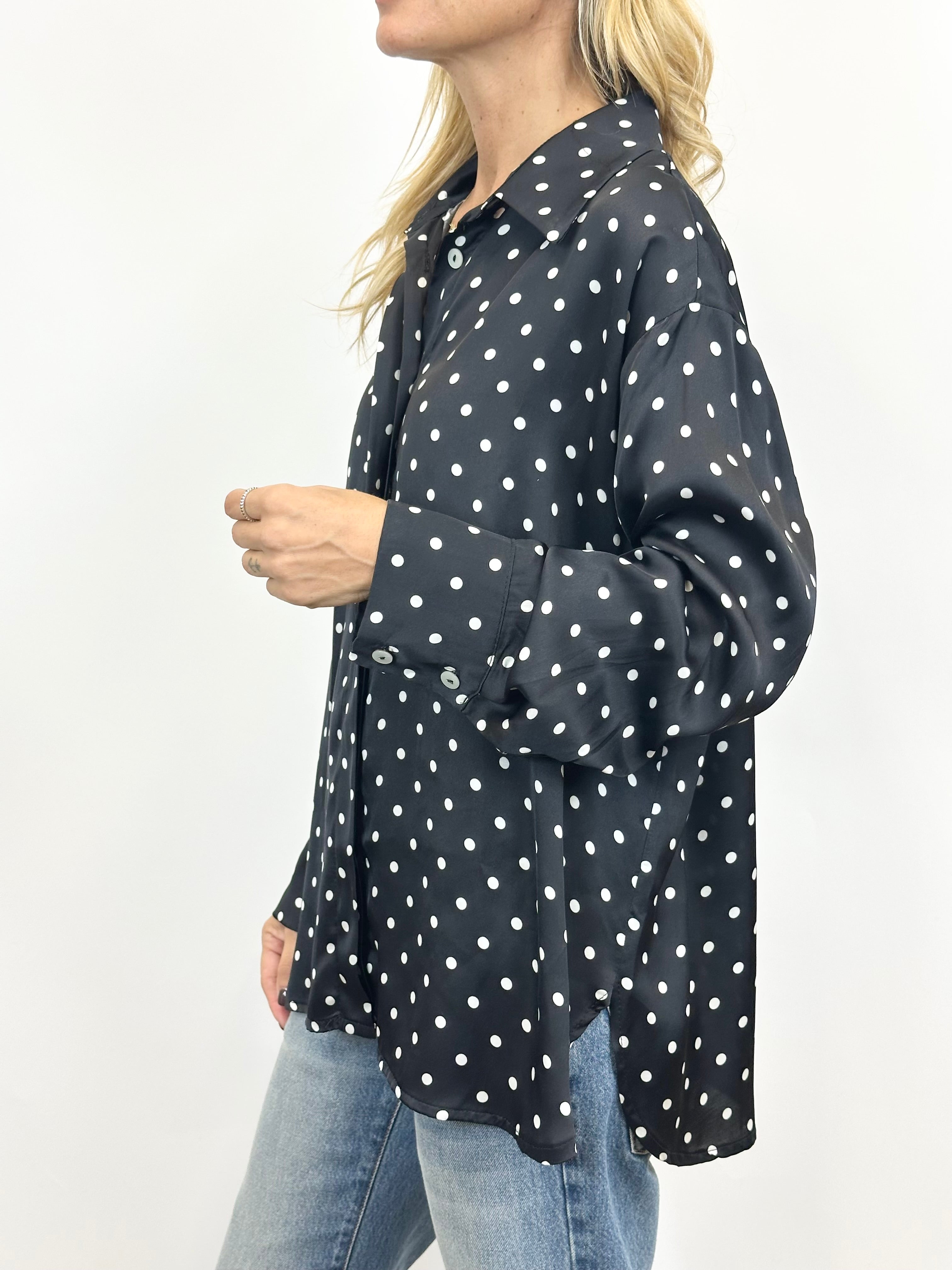 Camicia Pois Nero _ MI.LE. for soku