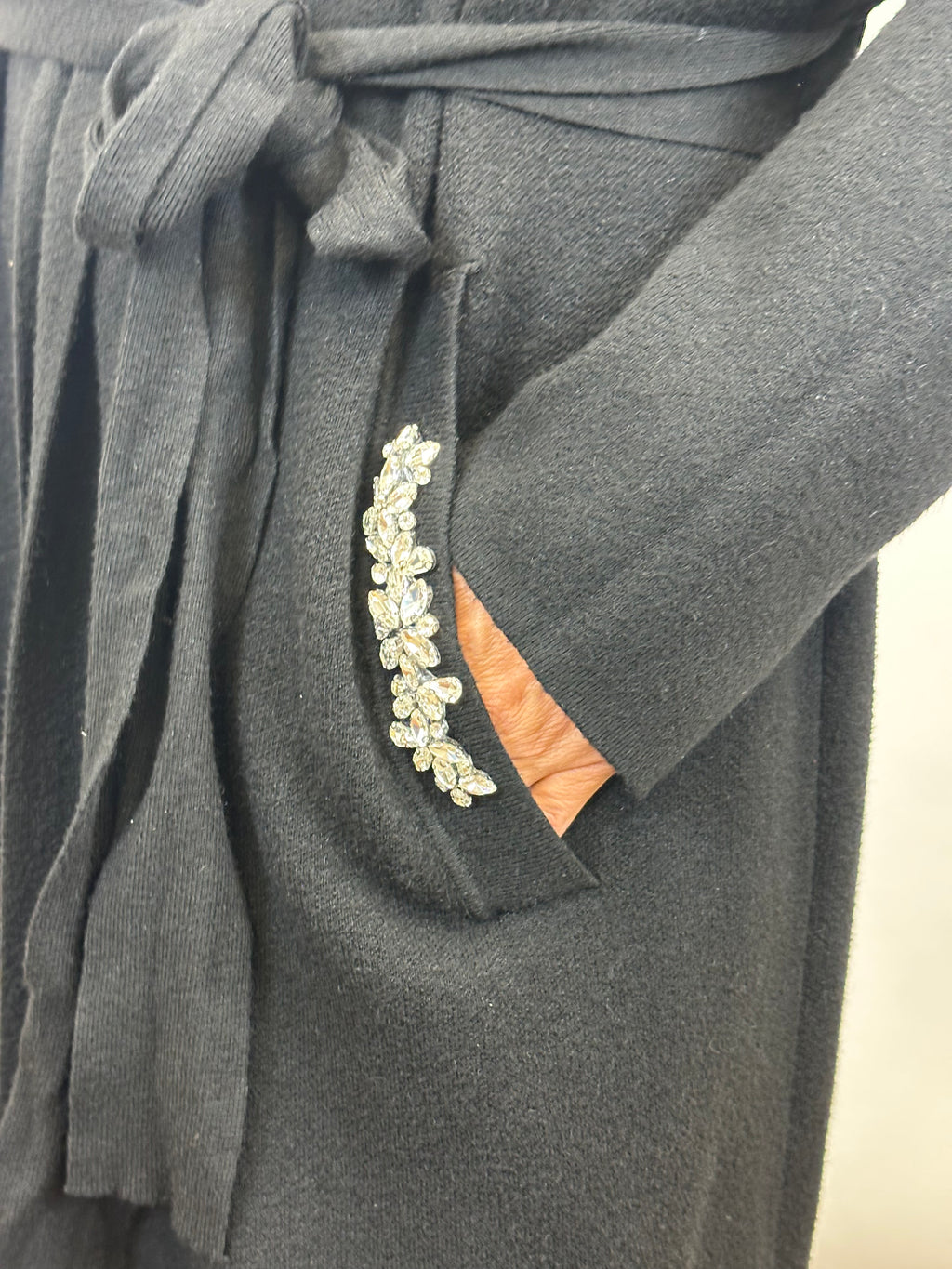 Cardigan "Essenziale " Nero _ MI.LE.for soku