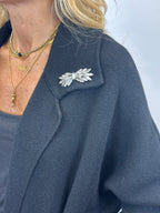 Cardigan "Essenziale " Nero _ MI.LE.for soku