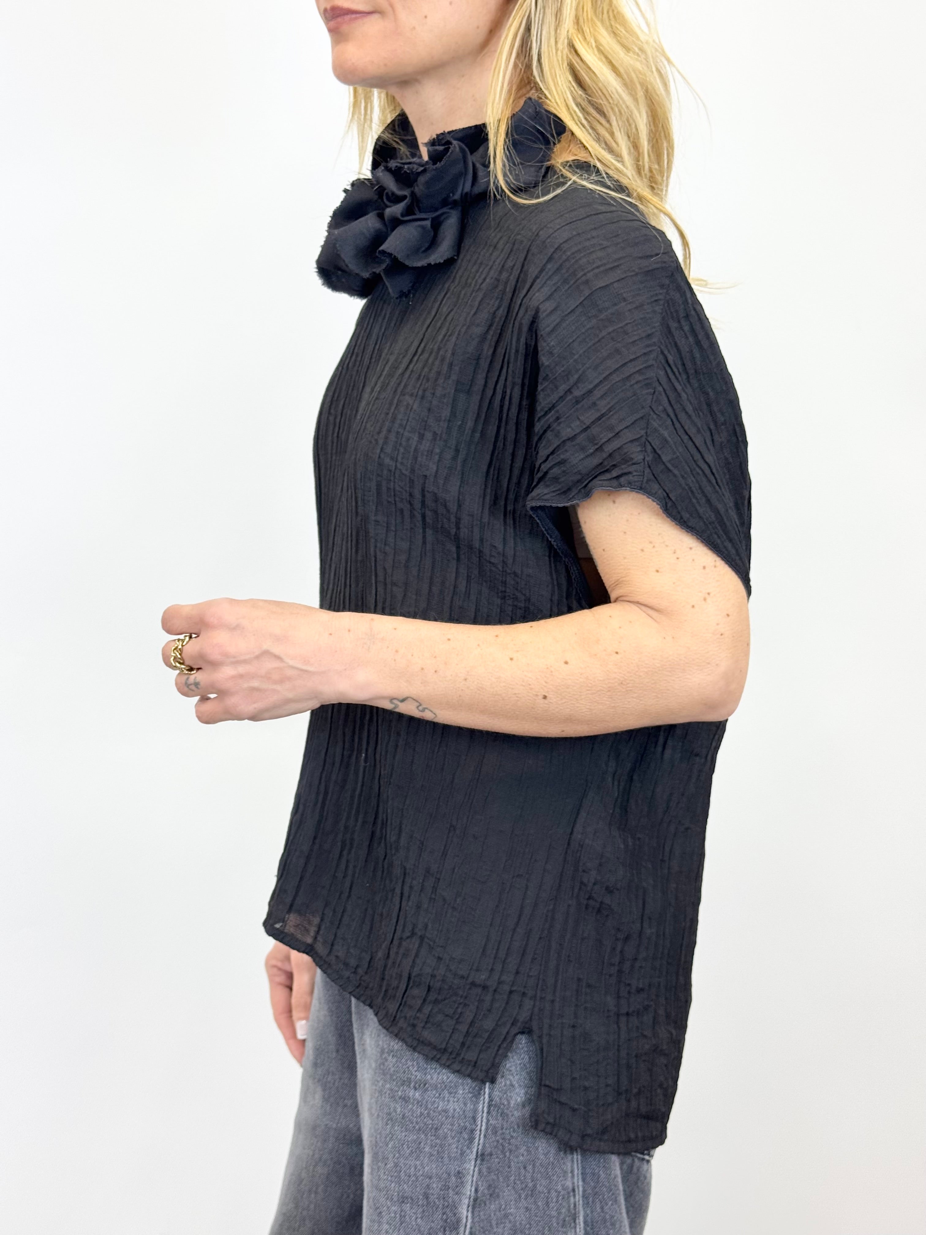 Casacca Goffrata Nera _ Souvenir