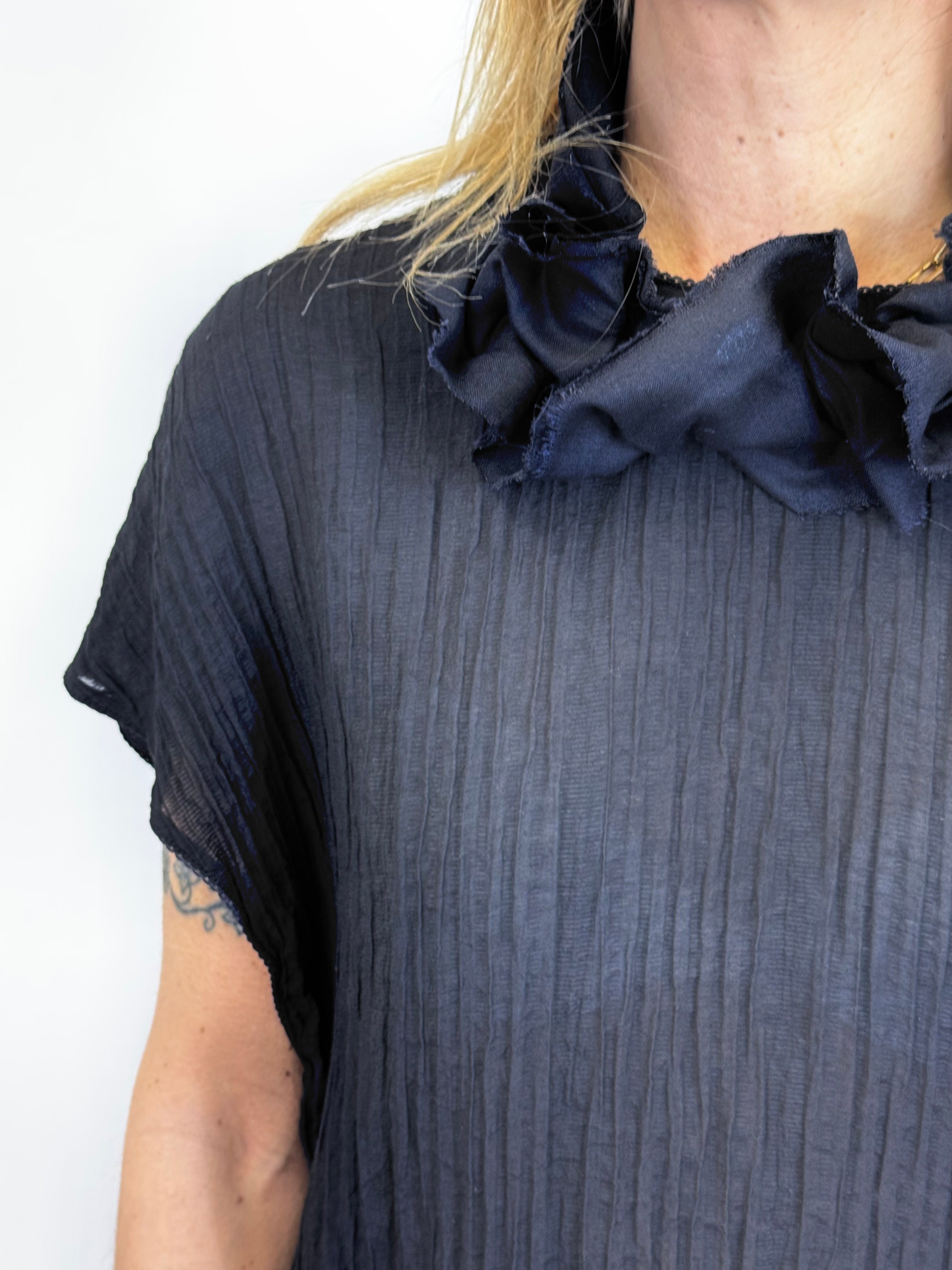 Casacca Goffrata Nera _ Souvenir