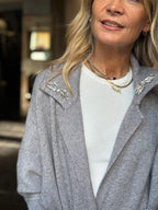 Cardigan "Essenziale" Grigio _ MI.LE. for soku