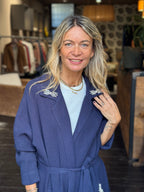 Cardigan "Essenziale" Blu _ MI.LE.for soku