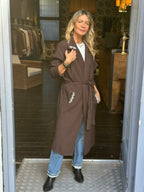 Cardigan "Essenziale" Cioccolato _ MI.LE. for soku