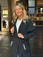 Cardigan "Essenziale " Nero _ MI.LE.for soku