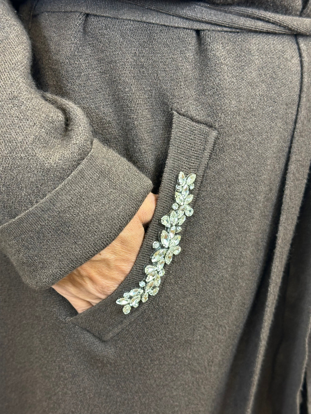 Cardigan "Essenziale" Cioccolato _ MI.LE. for soku