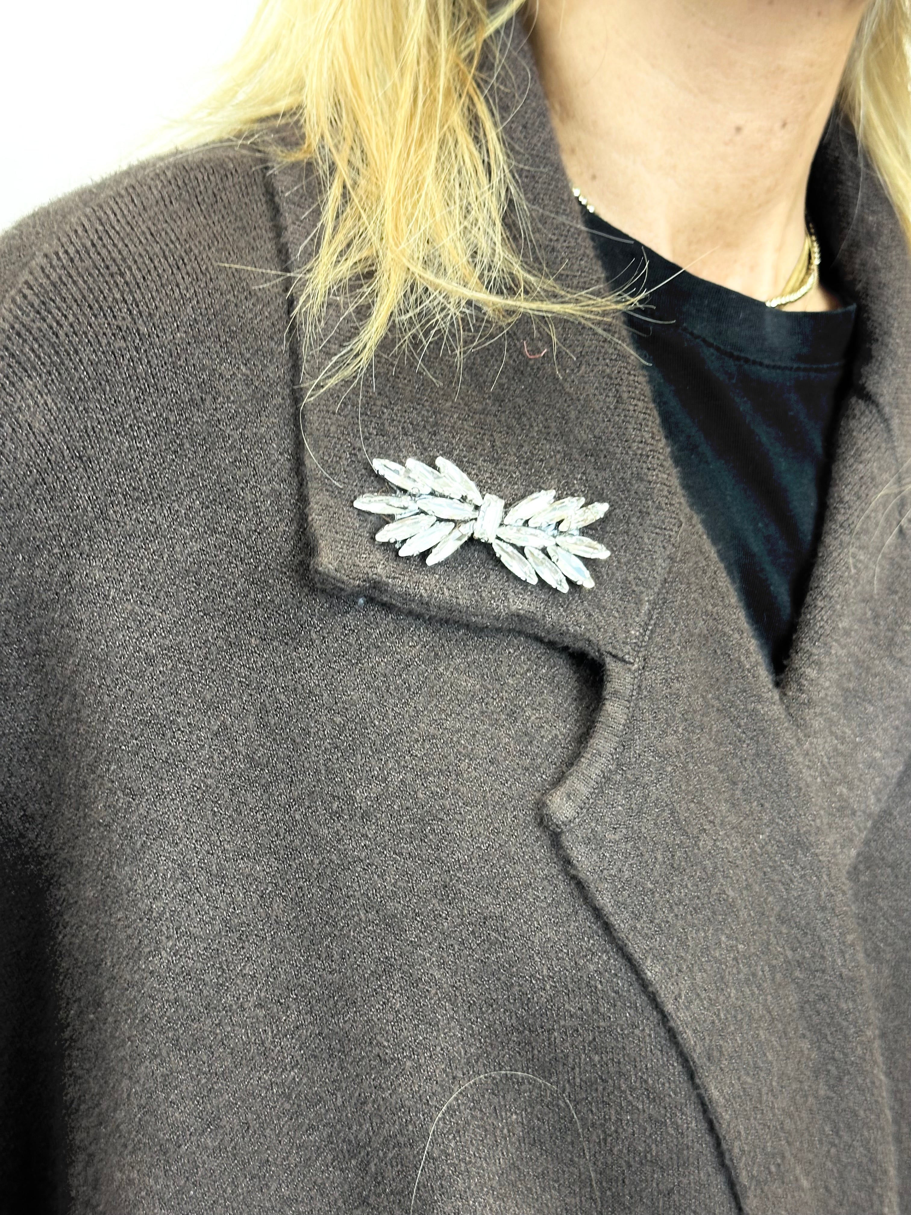 Cardigan "Essenziale" Cioccolato _ MI.LE. for soku