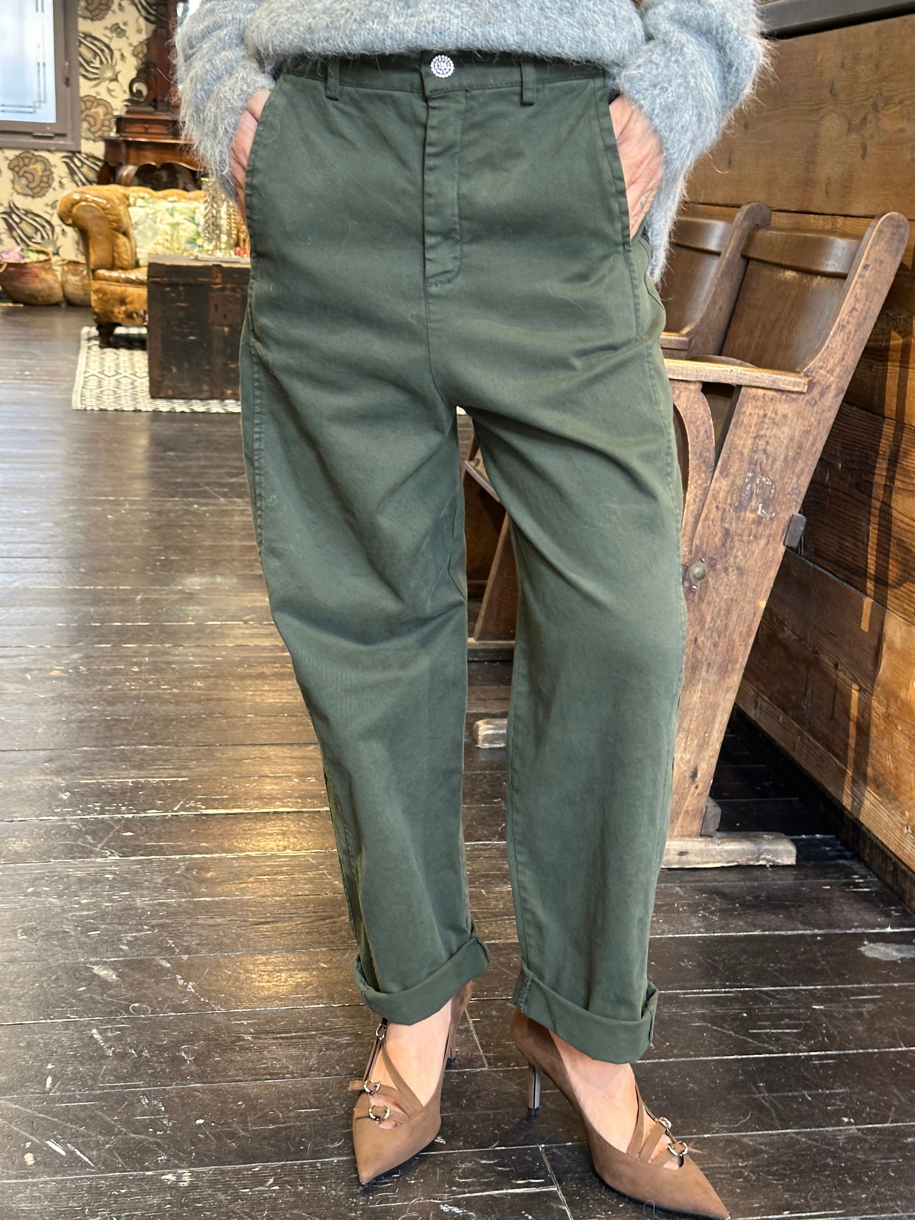 Pantalone Baggy Vale Verde _ MI.LE.for soku