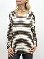 T-Shirt Rigata Cioccolato/Panna _ Mi.LE.for soku