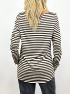 T-Shirt Rigata Cioccolato/Panna _ Mi.LE.for soku