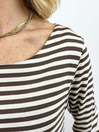 T-Shirt Rigata Cioccolato/Panna _ Mi.LE.for soku