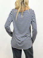 T-Shirt Rigata Blu/Panna _ Mi.LE.for soku