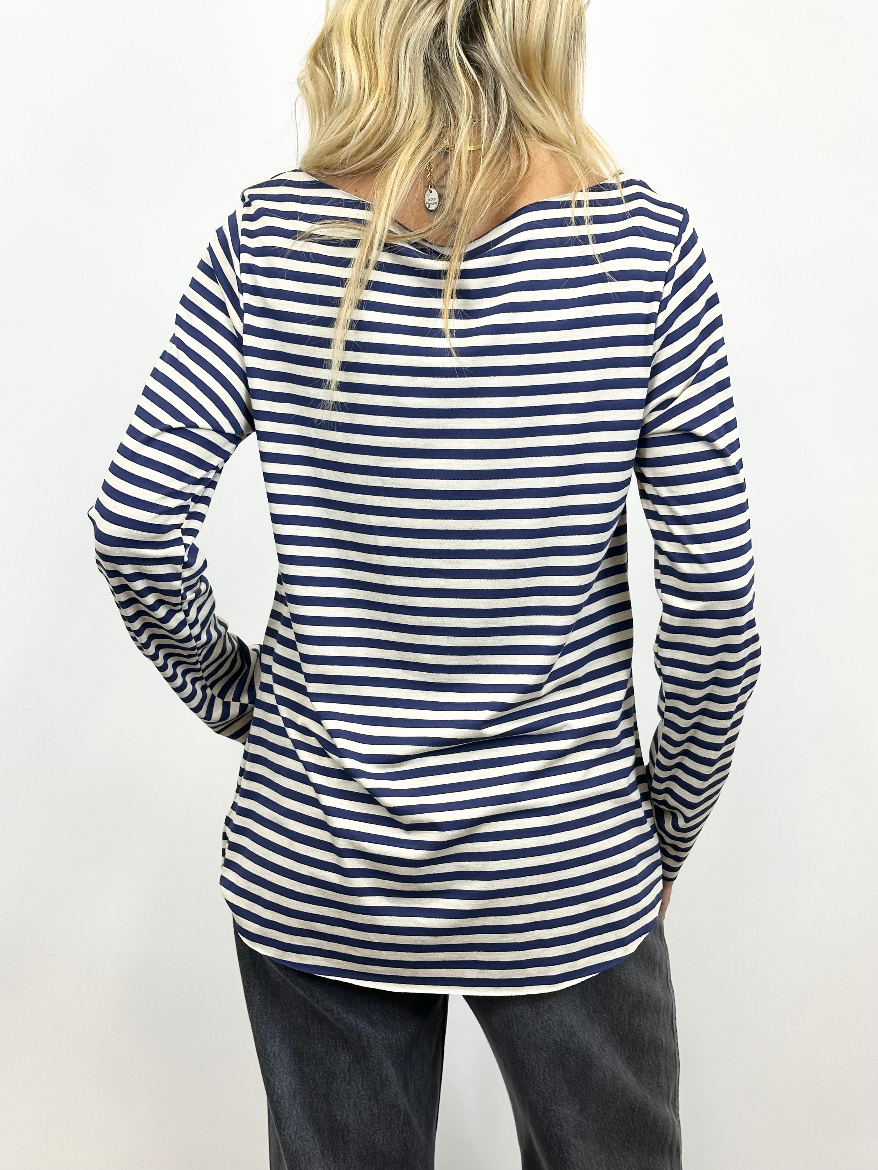 T-Shirt Rigata Blu/Panna _ Mi.LE.for soku