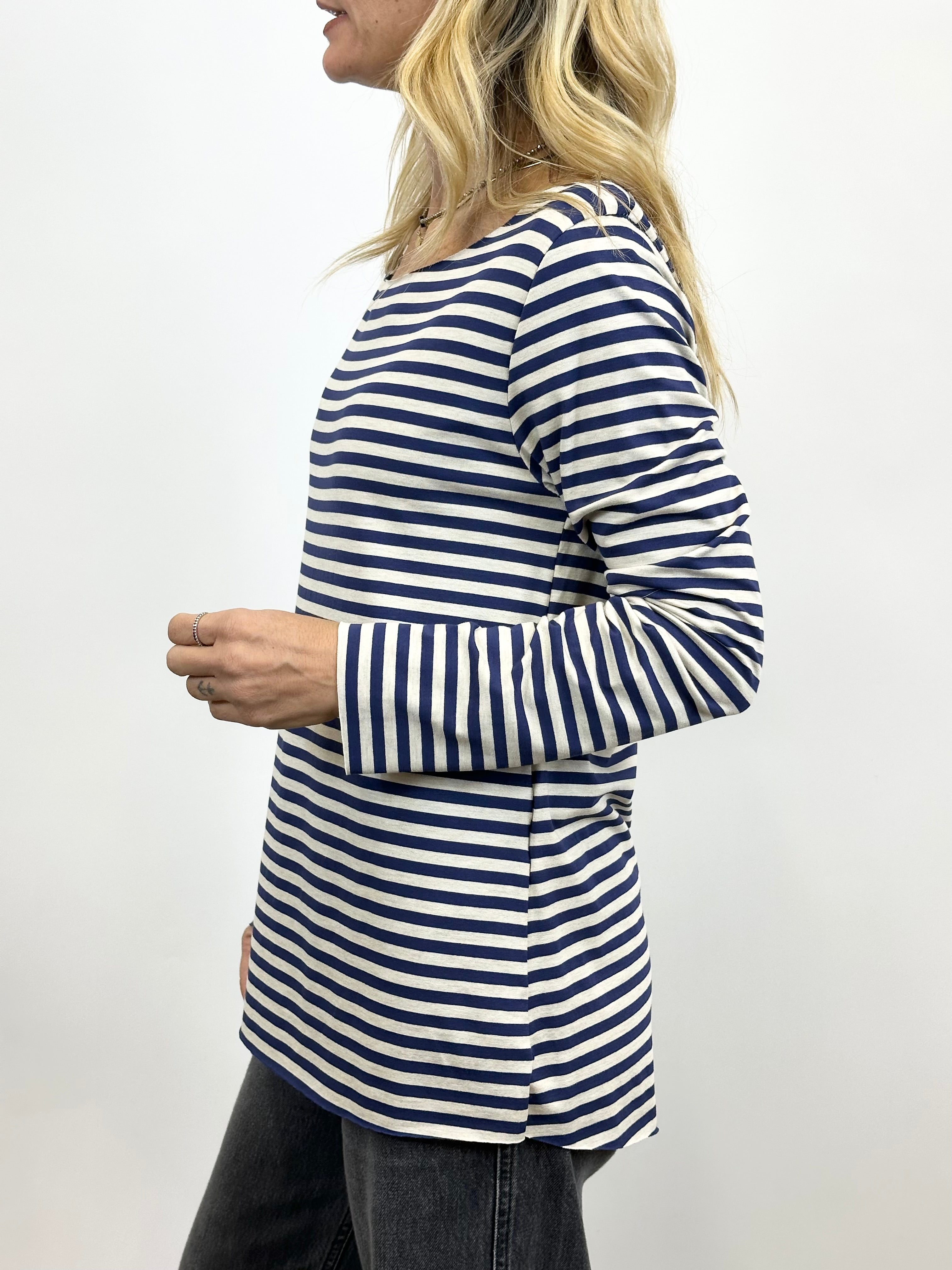 T-Shirt Rigata Blu/Panna _ Mi.LE.for soku