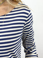 T-Shirt Rigata Blu/Panna _ Mi.LE.for soku