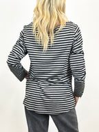 T-Shirt Rigata Grigio/Nero _ Mi.LE. for soku