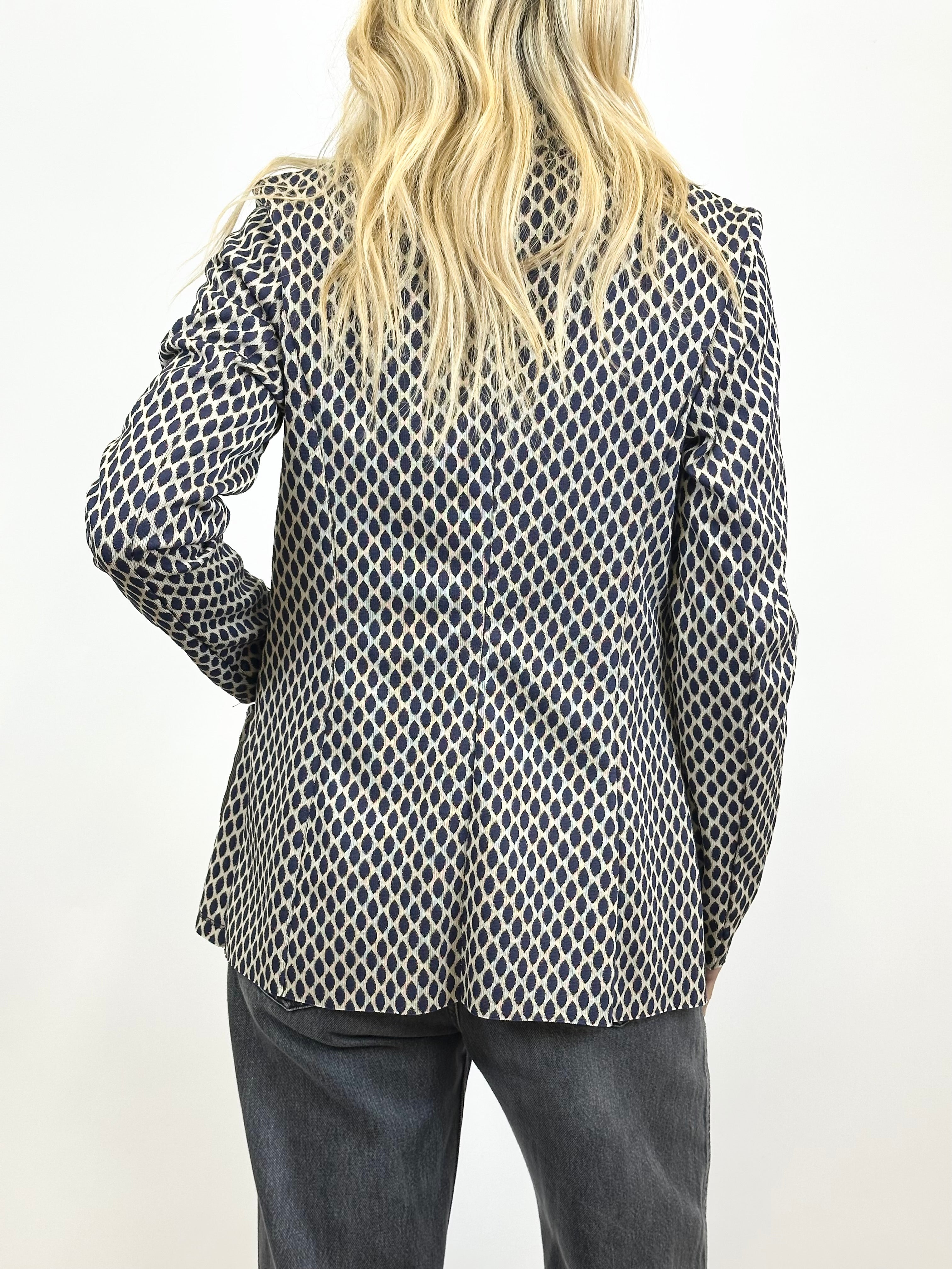 Giacca Fantasia Lurex Blu _ MI.LE. for soku