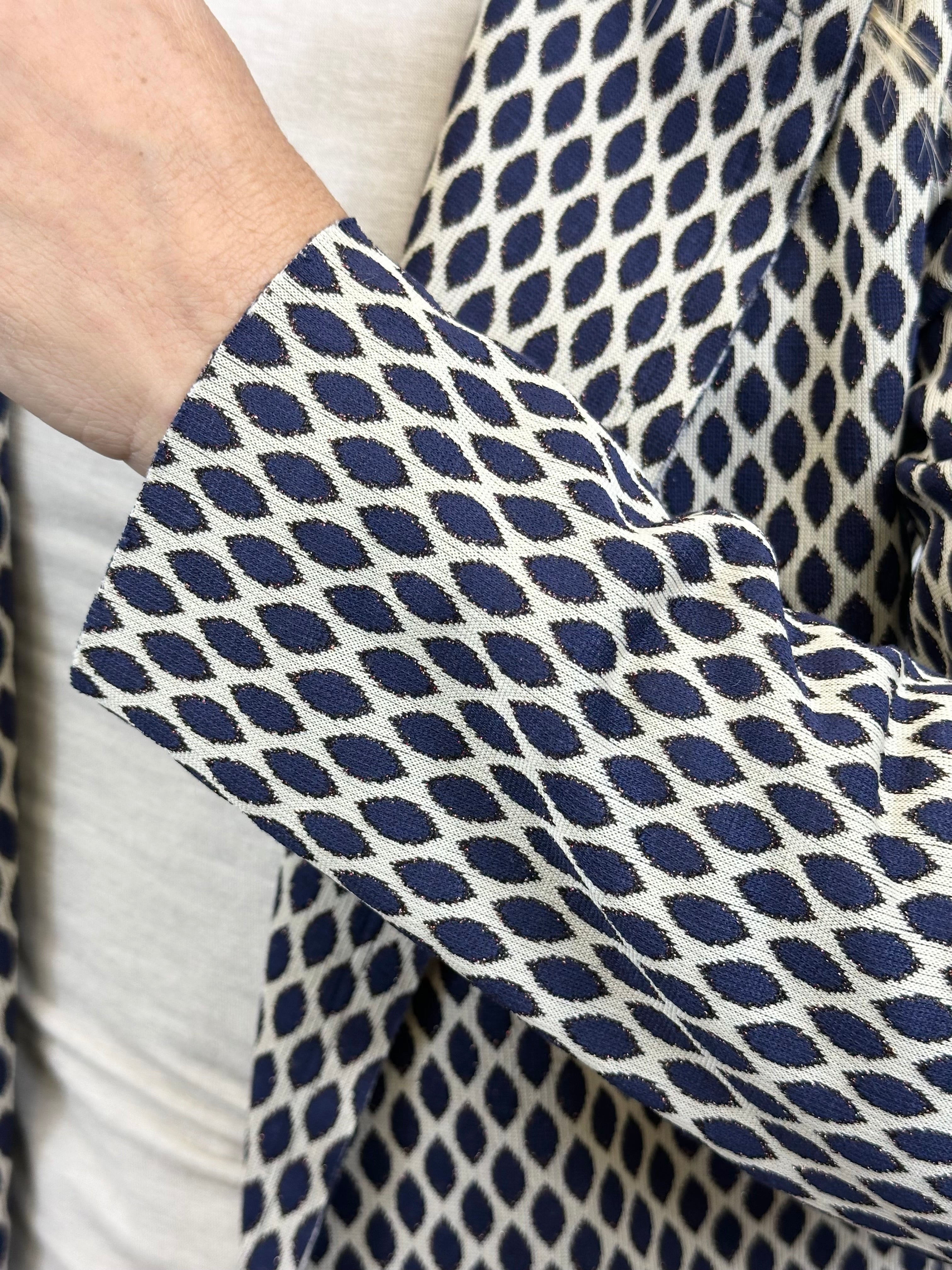 Giacca Fantasia Lurex Blu _ MI.LE. for soku