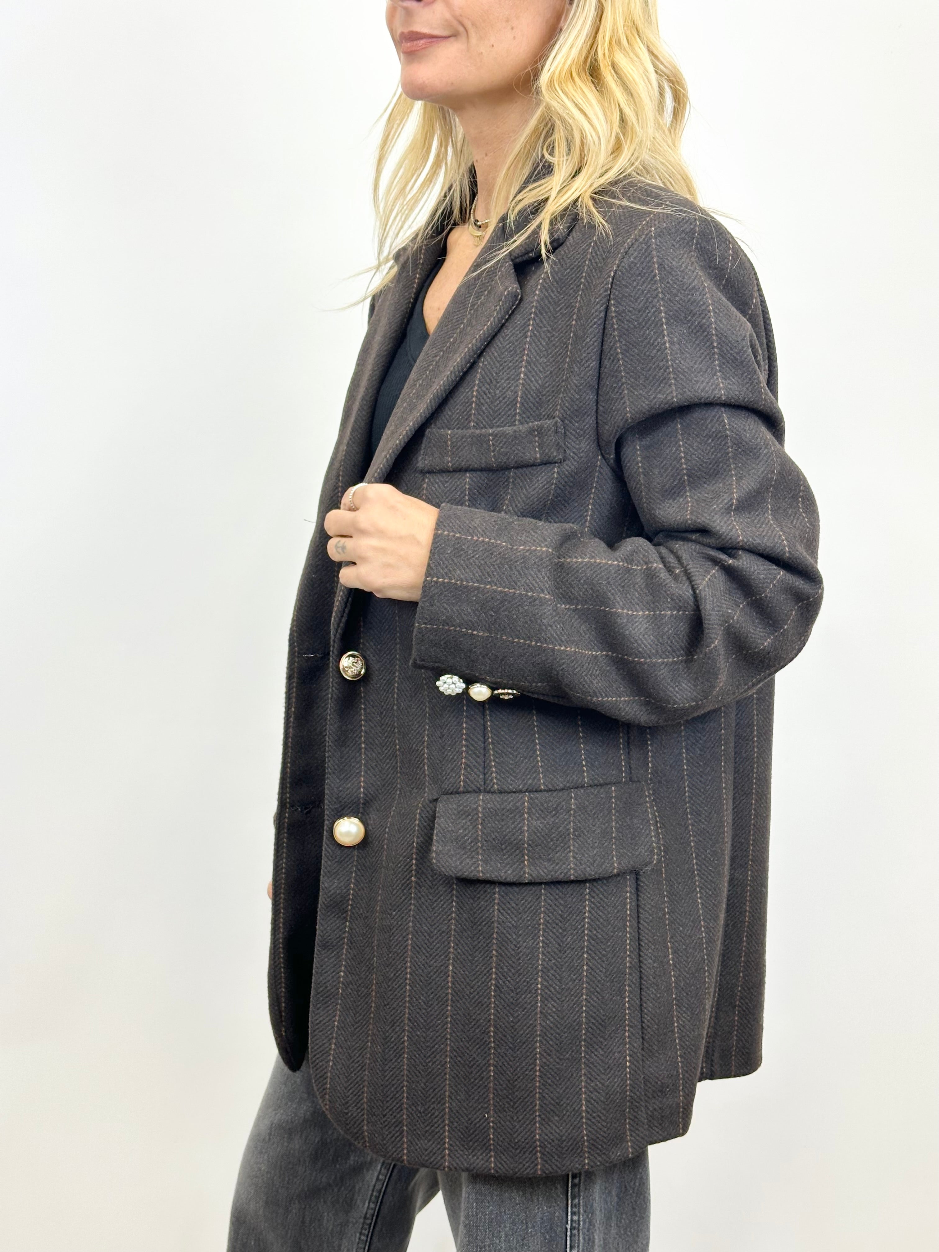 Giacca Over Marrone _ MI.LE.for soku