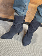 Stivaletto Camoscio Indaco _ Divine Follie