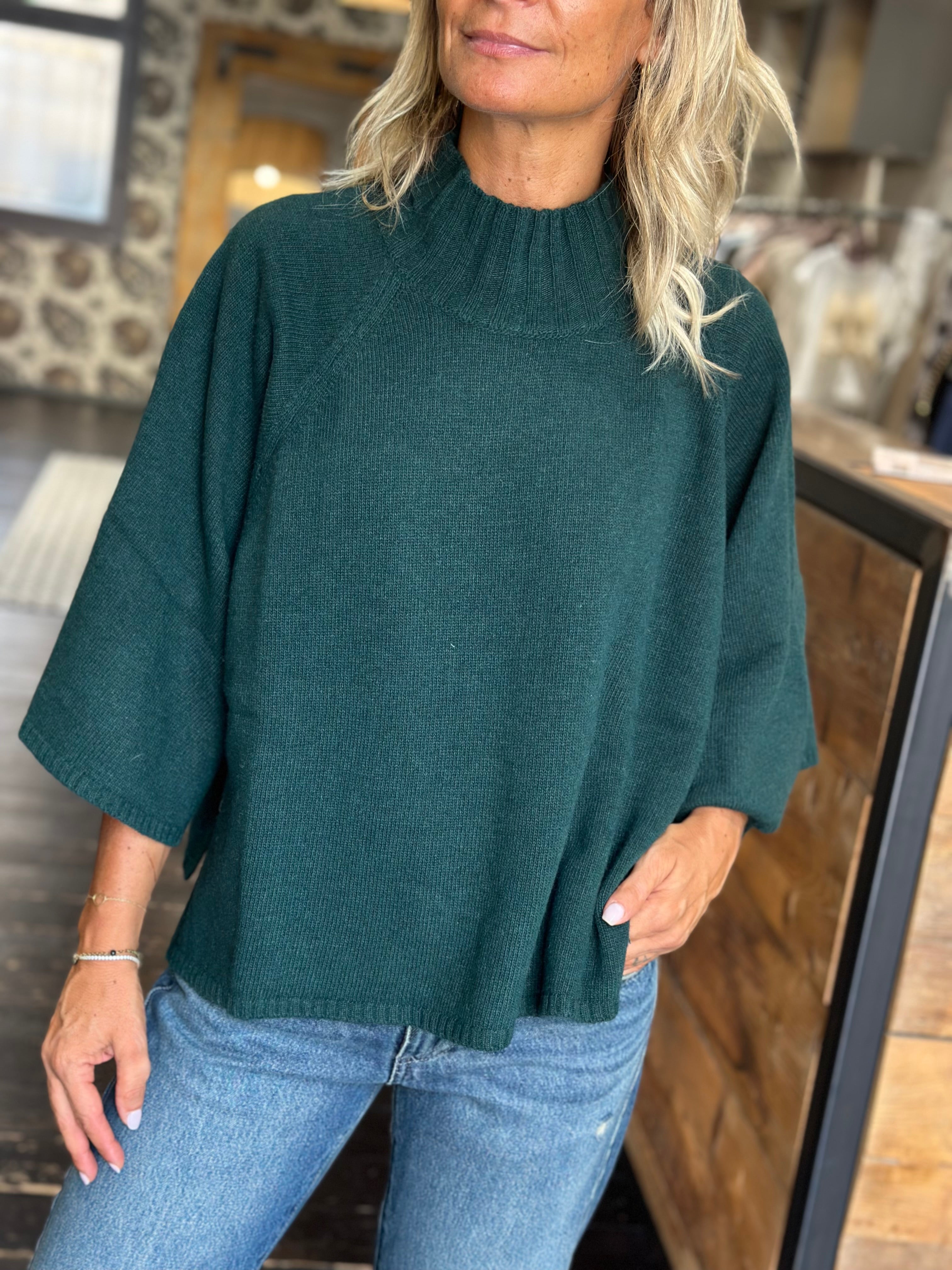 Maglia Mezzo Collo Verde _ Karma