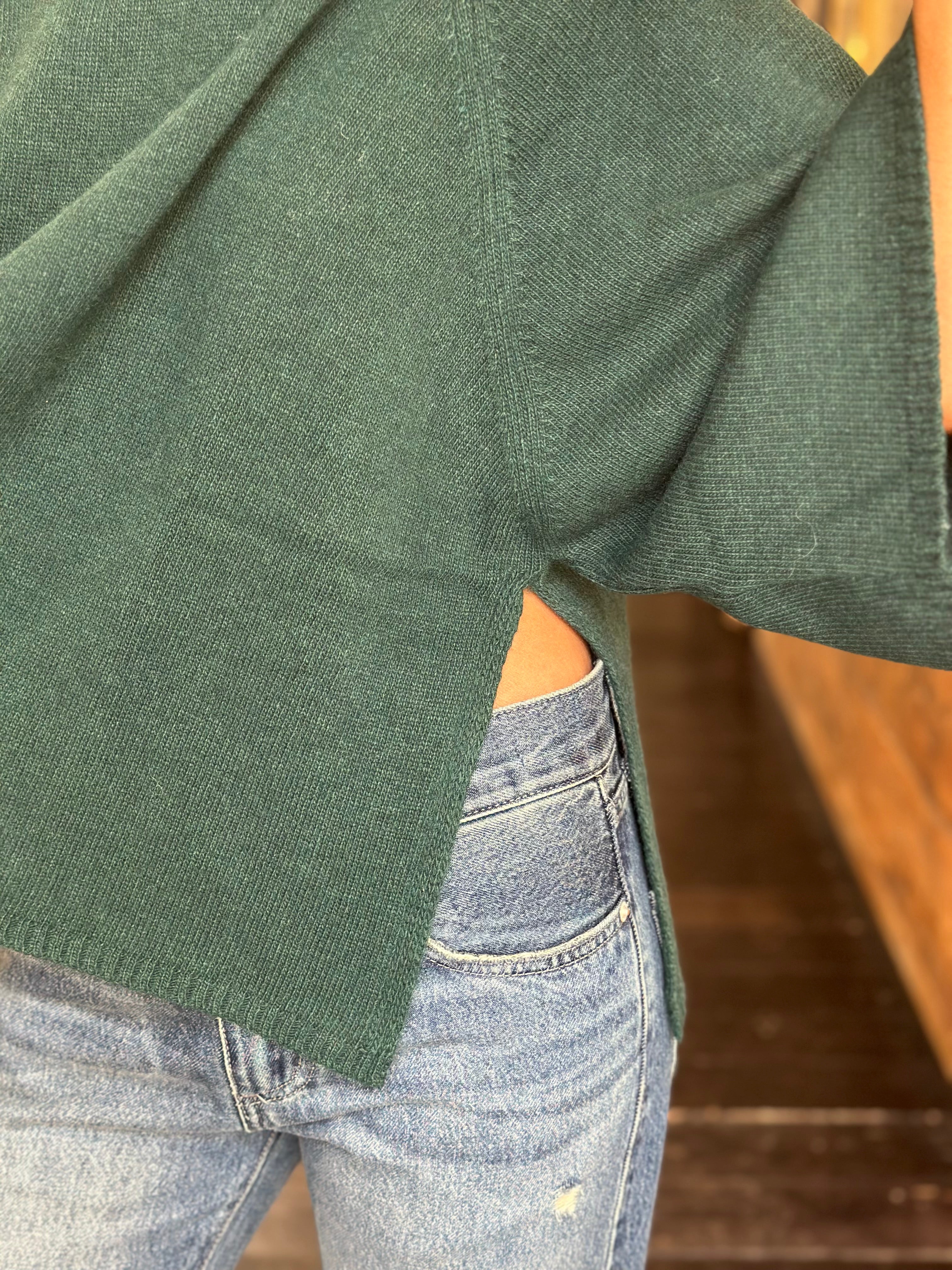Maglia Mezzo Collo Verde _ Karma