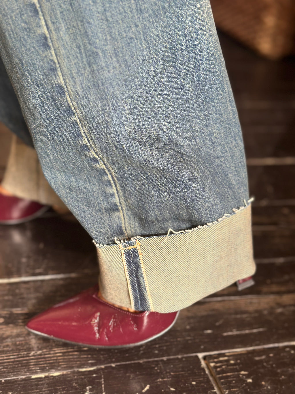 Jeans Baggy  con risvolto_ Souvenir