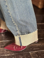 Jeans Baggy  con risvolto_ Souvenir