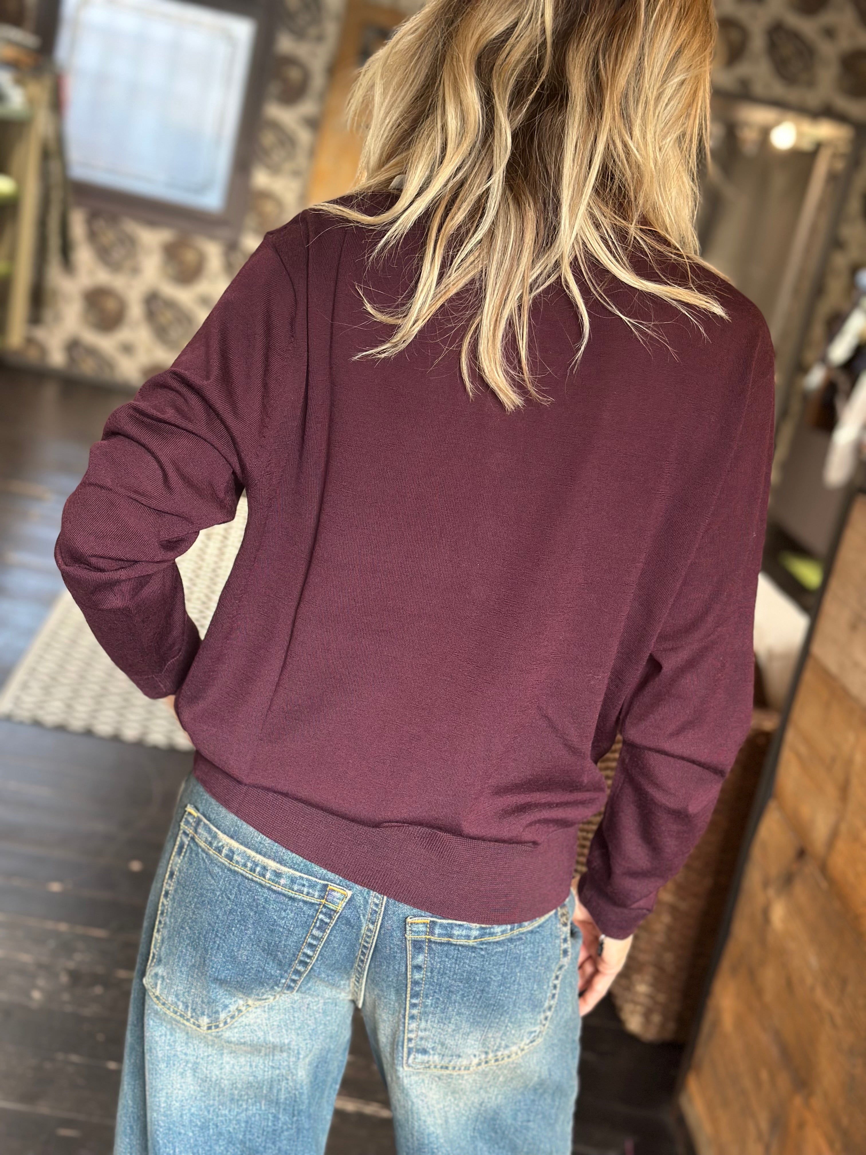 Polo Merinos Bordeaux _ Vicolo