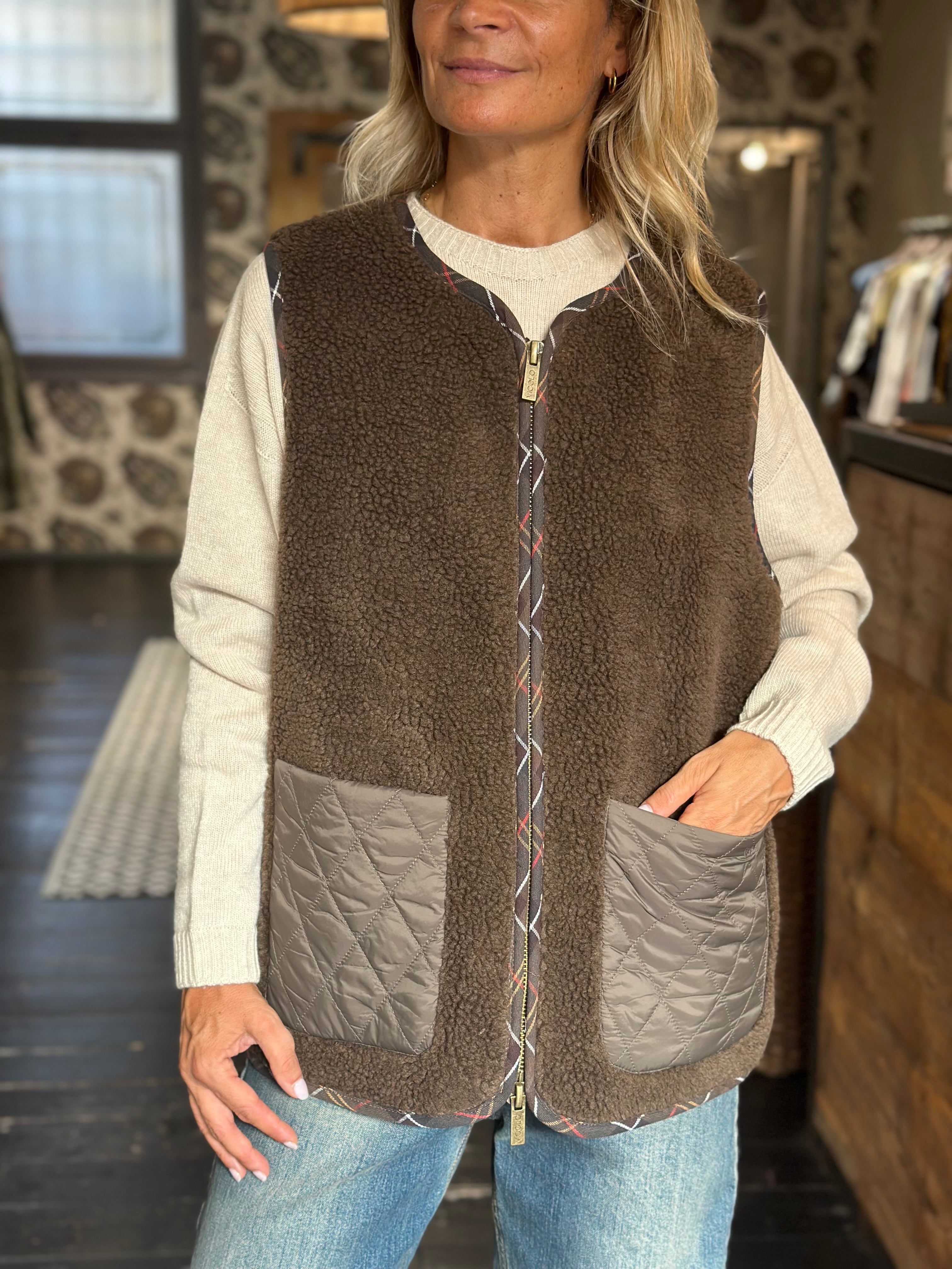 Gilet Teddy Marrone _ Vicolo