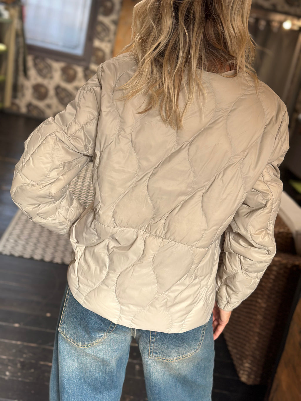 Piumino Ultra Leggero Beige _ Vicolo