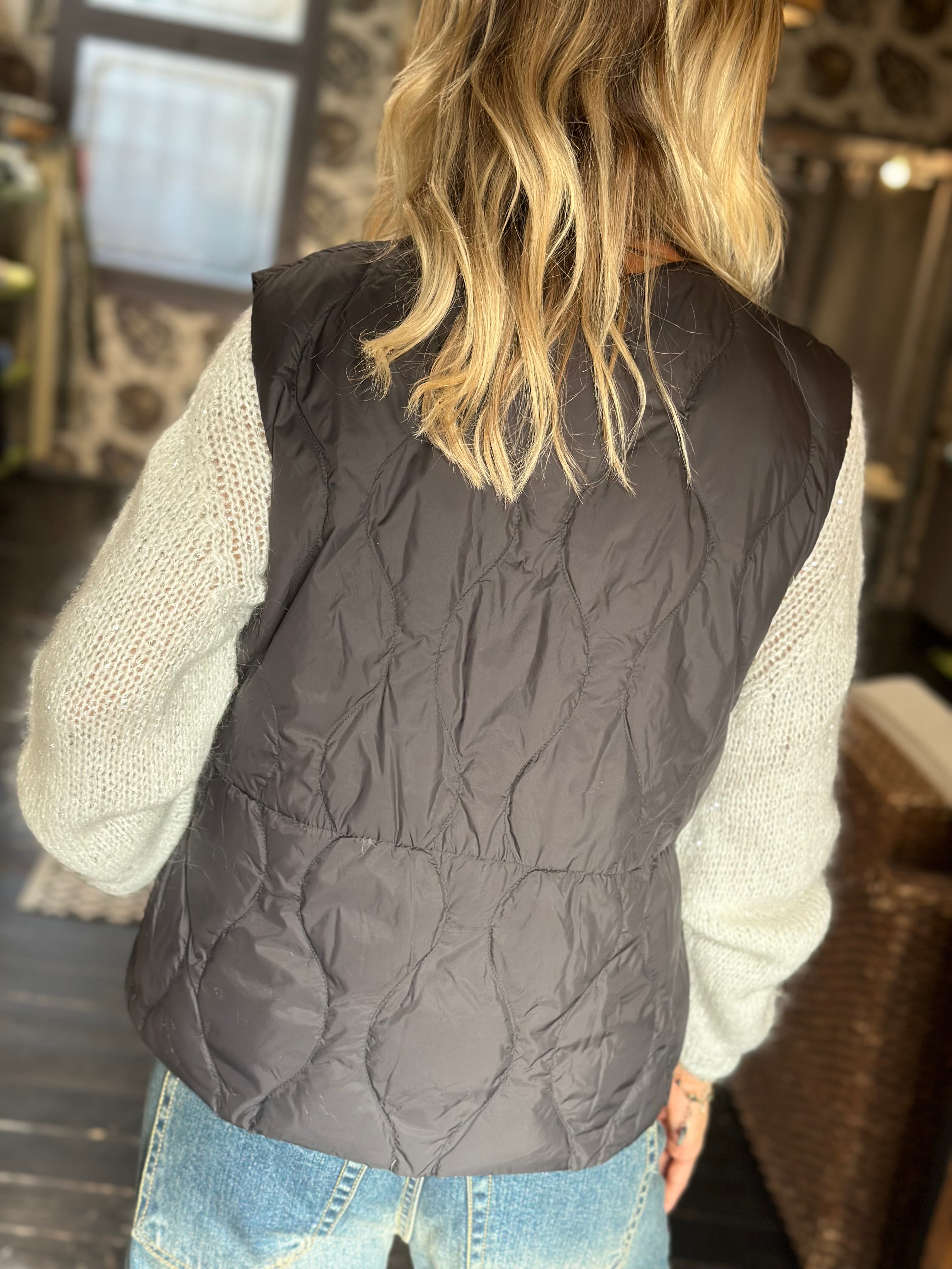 Gilet Piumino Nero _ Vicolo