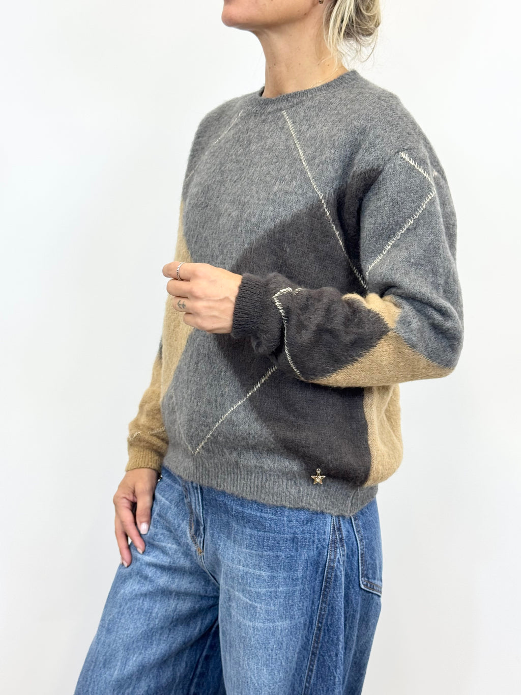 Maglia Rombi  Grigio _ Souvenir