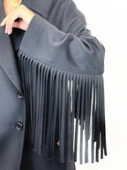 Cappotto Frange Nero _ Souvenir