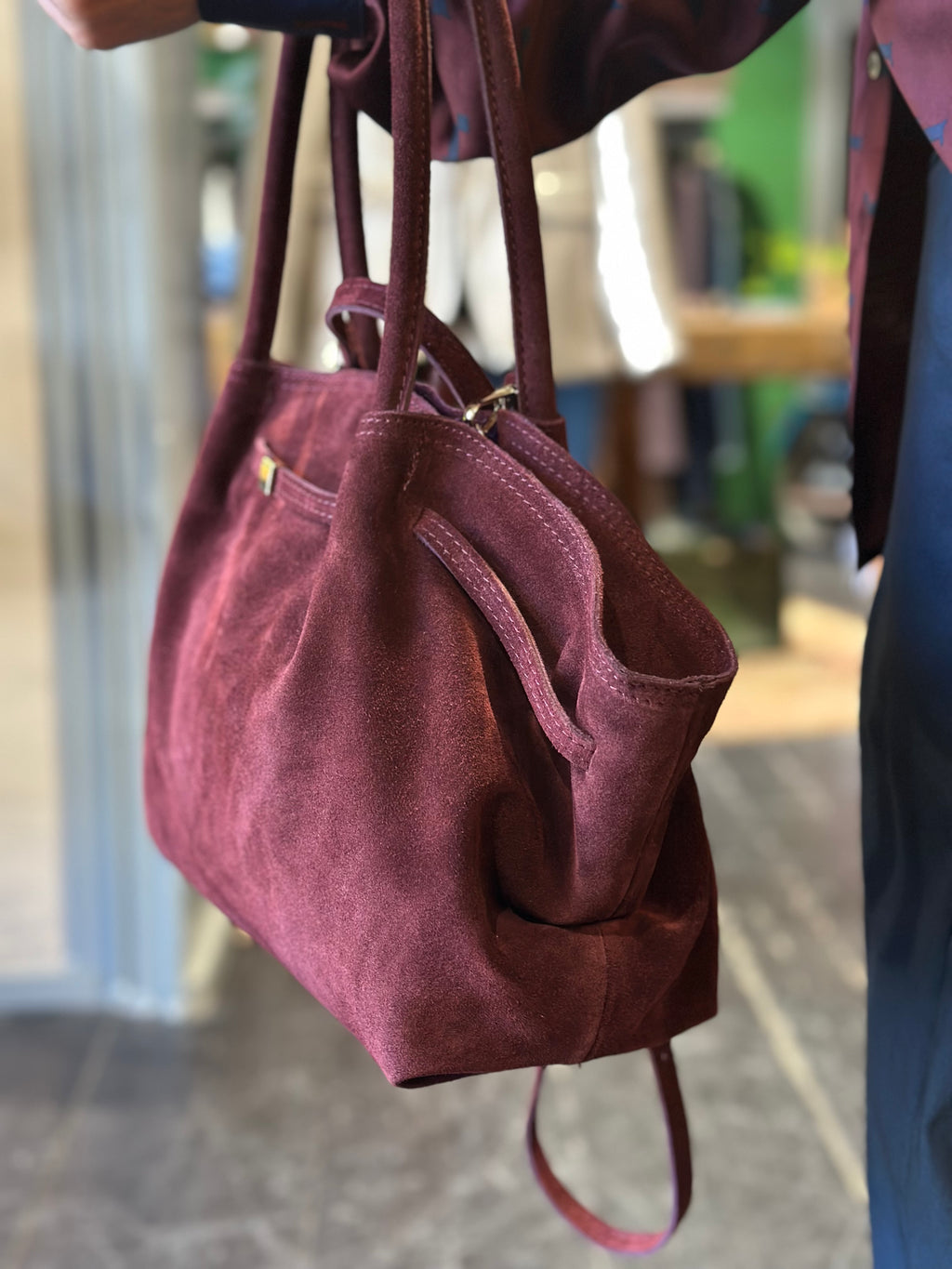 Borsa Suede Bordeaux _ Soku