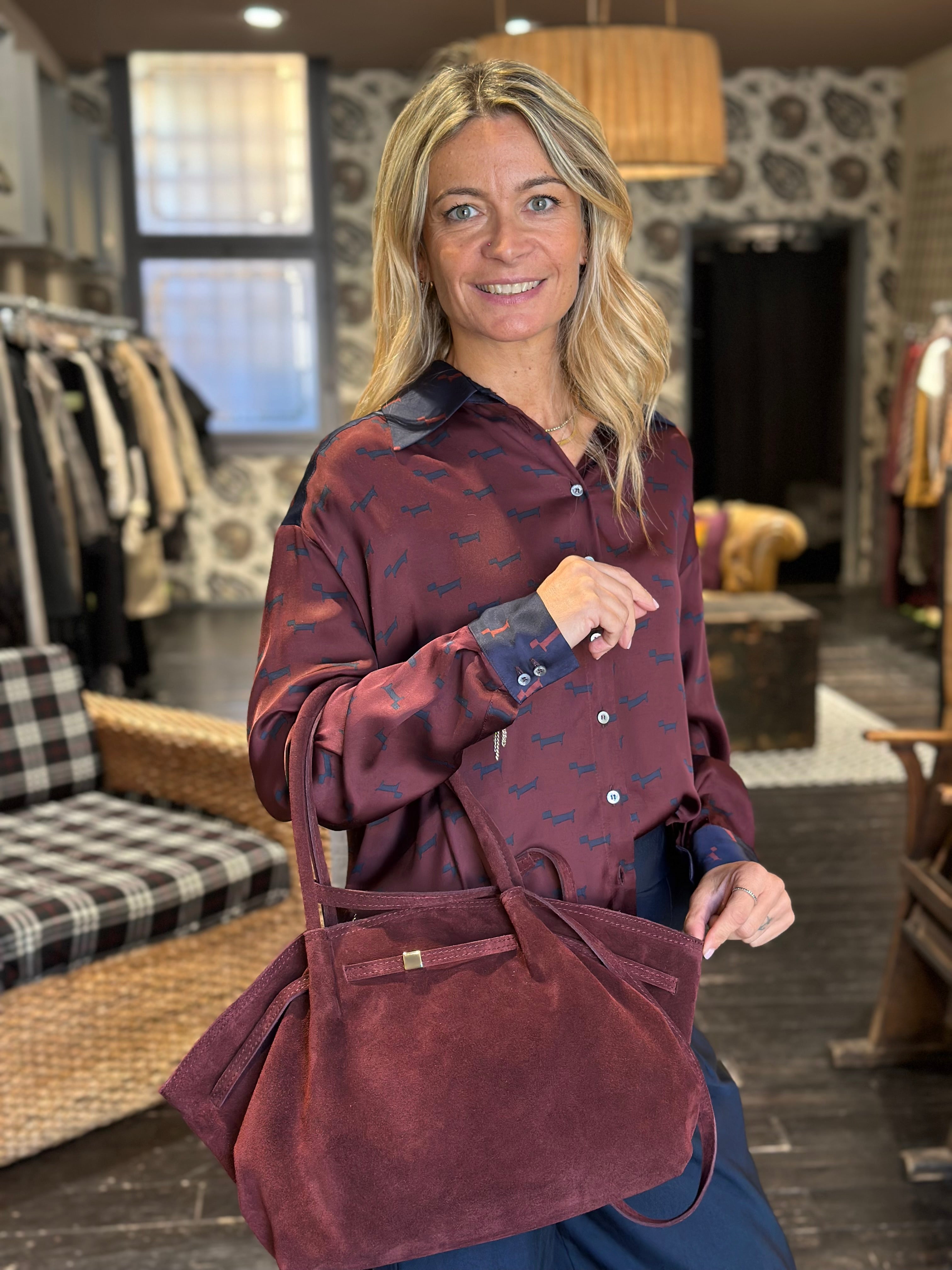 Borsa Suede Bordeaux _ Soku