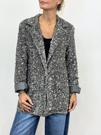 Giacca Paillettes Grigio _ MI.LE.for soku